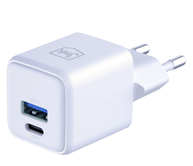3mk Hyper GaN Charger 20W QC4+ PD PPS USB 1A1C White EU - 1333352 - zdjęcie 2